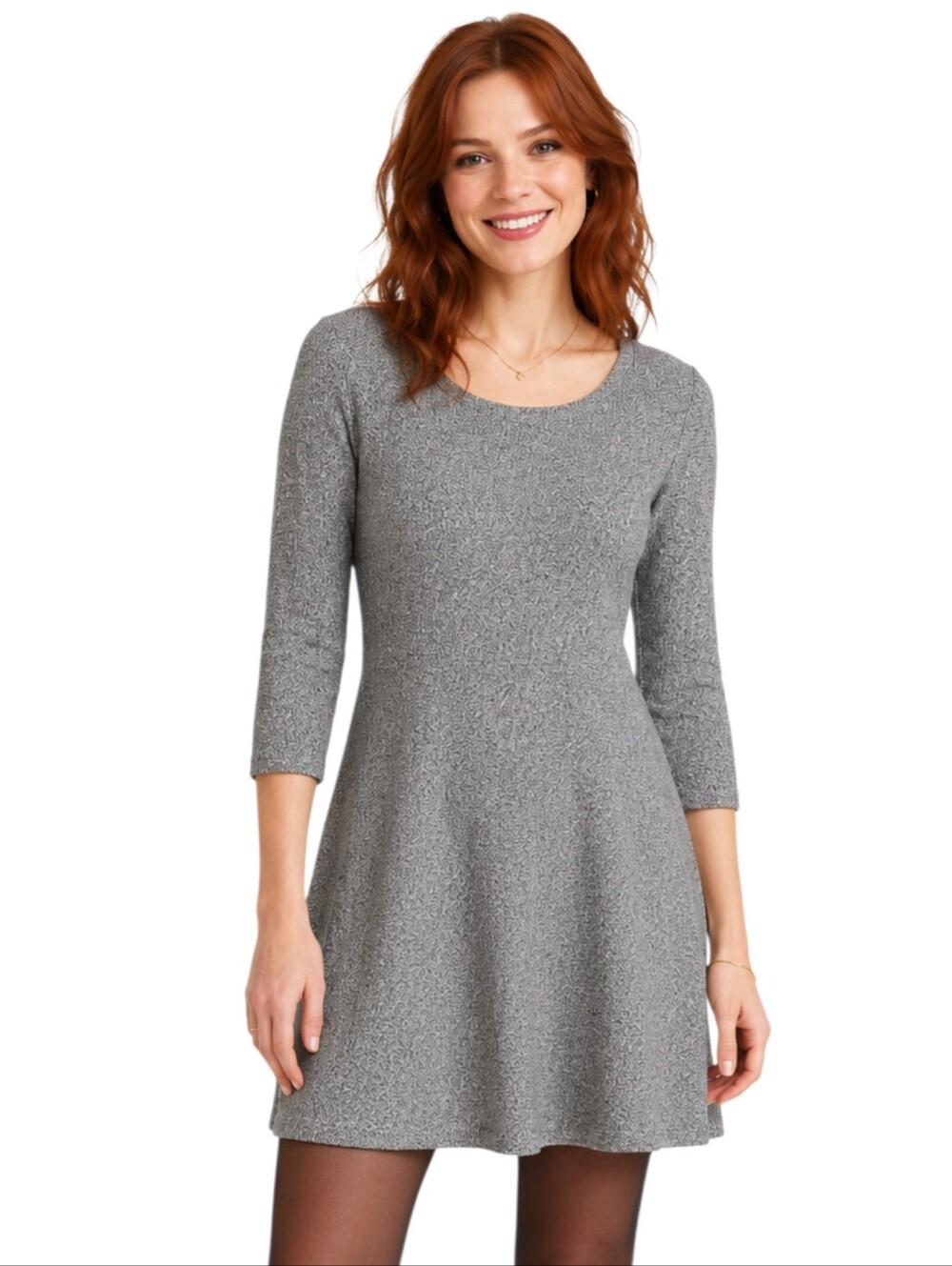 Ann Taylor LOFT Gray Sweater Dress Size XSP